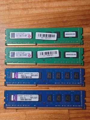 24GB Desktop RAM Kit DDR3 1600MHz PC3-12800U 4x 4GB & 8GB Kingston Tested - Image 1 of 3