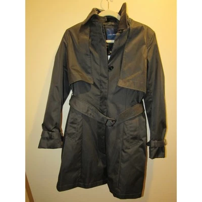 NUEVO con etiquetas Cole Haan City Rain SB gabardina damas pequeña negra G19970 Foto 1 de 4