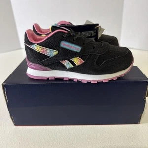 Reebok Kleinkind Größe 9,5 klassisches Leder Step 'n' Flash 100033595 - Bild 1 von 7