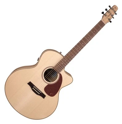 Seagull Performer Cutaway Mini Jumbo Flame Maple QIT Gitarre Pickup massiv Gloss - Bild 1 von 4
