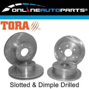 4 Front+Rear Slotted+Drilled Disc Rotors for Commodore VT VX VU VY VZ Brake - Picture 1 of 5