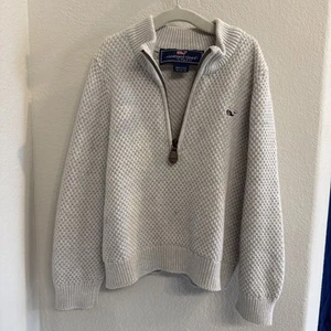Boys vineyard vines gray quarter zip size 4t - Picture 1 of 3