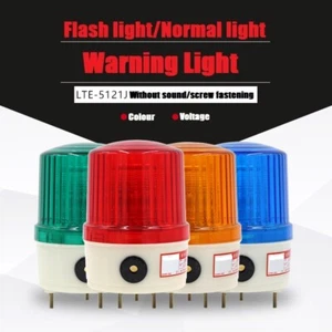 LTE-5121 Sound Light Alarm LED Signal Light Buzzer Small Strobe Warning Light12V - Picture 1 of 8
