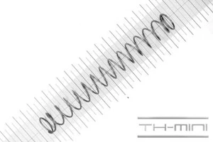 Muelle de presión 1,5 mm aplicado 20x152 mm 6,5 kg espiral acero inoxidable metal - Imagen 1 de 1
