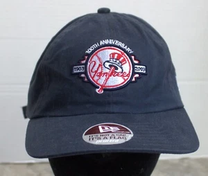 VTG NEW ERA NEW YORK YANKEES 100TH ANNIVERSARY 1903*2003 BASEBALL HAT CAP MLB - Picture 1 of 8