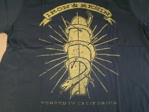 IRON AND RESIN   LICENSED BRAND APPAREL FORGED IN CALIFORNIA T-SHIRT MADE IN USA - Picture 1 of 5