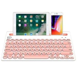 Dual Channel Multi-Device Universal Cute Wireless Bluetooth Keyboard Portable... - Picture 1 of 10