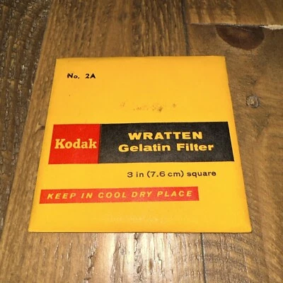 Kodak Wratten No. 2A Gelatin Filter  - 75 x 75mm 3x3" Square - Image 1 of 2
