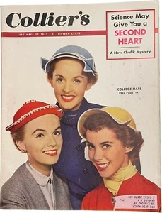 Colliers September 27 1952 College Hat Science may Giver You A Second Heart  - Picture 1 of 3