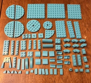Lego 80 Medium Azure Friends Lot Plate Replacement Parts Flat Brick Set - Picture 1 of 3