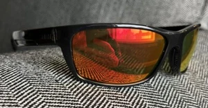 Smith Ridgewell Polarized Sunglasses Black Frame/ Red Mirrored Lenses Italy NEW - Picture 1 of 11