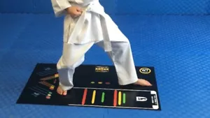 StanceSetter Kids WT WTF Mini Taekwondo Stance Teaching Mat (Martial Arts) - Picture 1 of 2