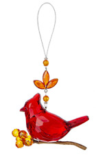 Ganz Crystal Expression Acrylic Autumn Cardinal Suncatcher Ornament