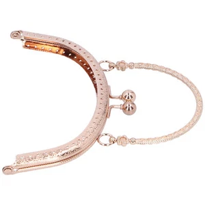 Semicircle Frame Metal Handbags Clasp Lock 16.5cm Bag Making Supplies Tool Gold - Picture 1 of 17