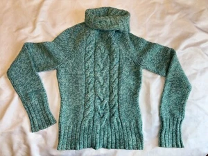 Vintage Express Women Merino Wool Cashmere Blend Turtleneck Sweater Size XS (M) - Picture 1 of 5