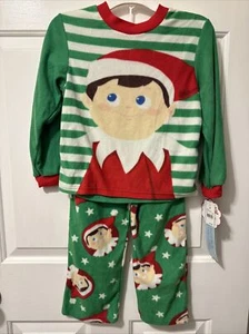 Elf On The Shelf 2 Piece Fleece Pajama Set Kids Size Small - Picture 1 of 6