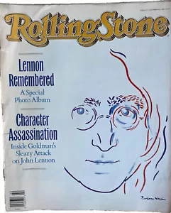 ROLLING STONE Magazine John Lennon, Lennon Remembered, October 1988 - Picture 1 of 5