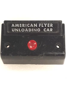 AMERICAN FLYER "UNLOADING CAR" CONTROL BUTTON - SCHÖNE QUALITÄT! ZWEI KLEMMEN - Bild 1 von 3