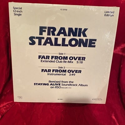 Frank Stallone-Far From Over (12” Ltd Ed Single-RSO 815 348-1)-NM Vinyl-Pristine - Image 1 of 4