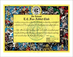 CERTIFICADO - EL NACIONAL E.C. CERTIFICADO FAN-ADDICT CLUB - REIMPRESIÓN VINTAGE - Imagen 1 de 1