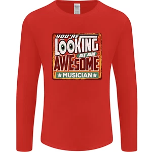 Youre Looking At An Awesome Músico Manga Larga para Hombre Camiseta - Imagen 1 de 37