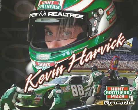2016 KEVIN HARVICK "HUNT BROS PIZZA JR MOTORSPORTS" #88 NASCAR XFINITY POSTCARD Cover