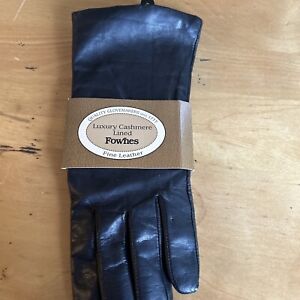 Fownes Brothers & Co. Cashmere-Lined Leather Gloves Women's NEW XL