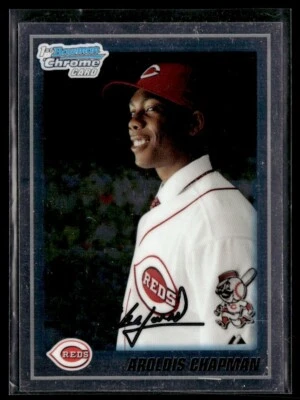 2010 Bowman Chrome Prospects 1st Bowman RC A Aroldis Chapman Cincinnati Reds - Image 1 of 2