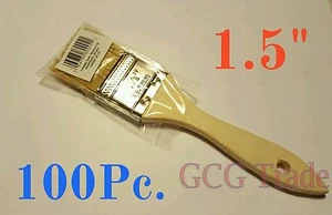 100 of 1.5 Inch Chip Brush Disposable for Adhesives Paint Touchups Glue 1.1/2" - Picture 1 of 3