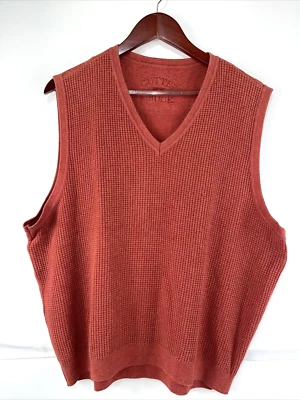 Cutter & Buck Mans Sweeter Vest Red Large Made In The USA - Image 1 of 4