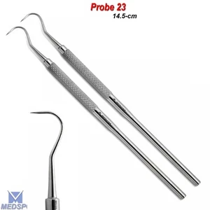 Sonda Periodontal Dental Explorador 23 Gancho Dentista Selección Removedor de Sarro Diagnóstico - Imagen 1 de 5