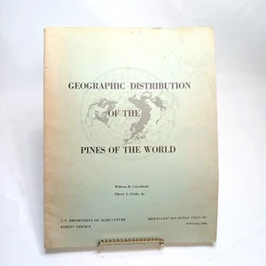 Geographic Distribution of Pines of the World USDA Forest Service 1966 Maps - Imagen 1 de 8