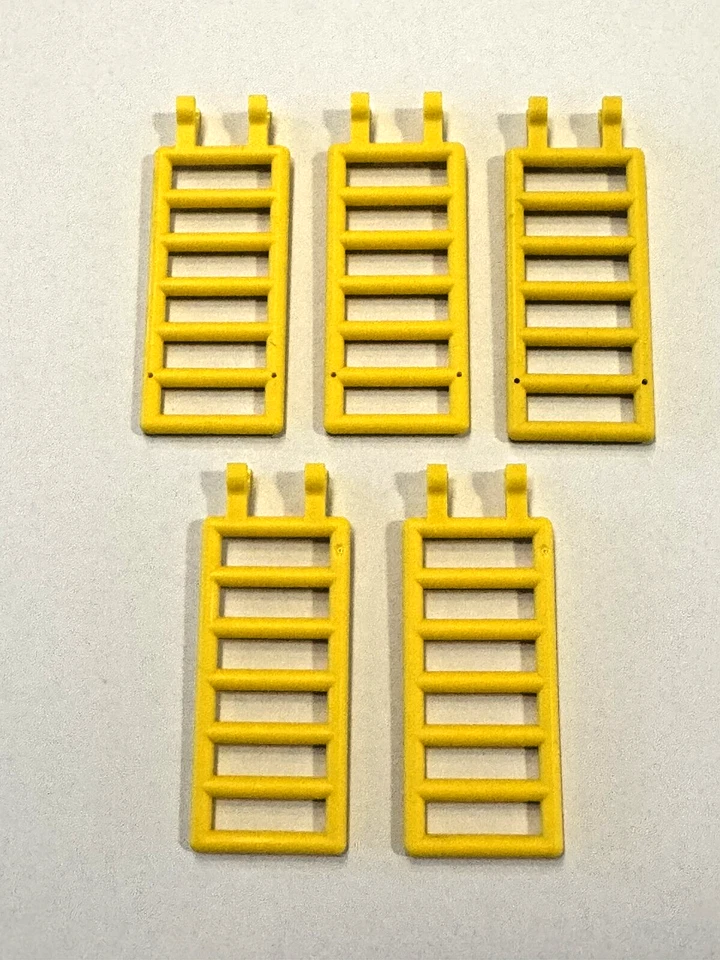 (5) Lote de barra de escalera LEGO 7x3 con clips - AMARILLO - #6020 Foto 1 de 1
