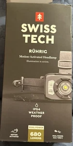 NEU Swiss Tech Ruhrig LED Stirnlampe IP54 wetterfest sturzsicher 680 Lumen - Bild 1 von 2