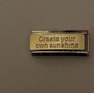 New Create Your Own Sunshine Italian Charm Fits 9mm Classic Nomination Bracelet  - Picture 1 of 3