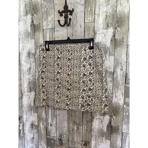 Free People minigonna floreale blu e panna 12 - Foto 1 di 4
