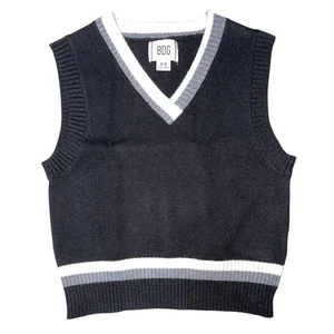Chaleco tejido negro recortado mediano Urban Outfitters BDG Ronnie - Imagen 1 de 11