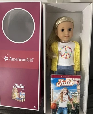 American Girl Historical 1974 Julie Albright 18" Doll + Book NIB NEW IN BOX - Image 1 of 4