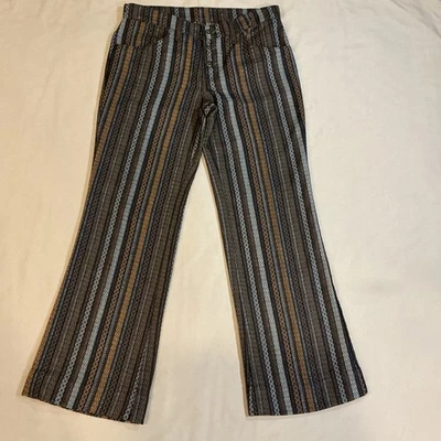 Pantalones Levi's 60s Staffre STA-PREST Bootcut Negro Pestaña Grande E De Colección Talla Real 29 Foto 1 de 4