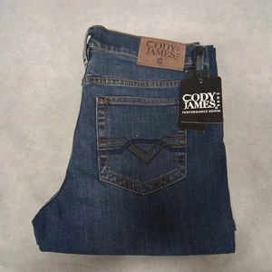 Jeans Cody James Azul 32x32 Bota Ajustada Lavado Oscuro Nuevos Con Etiquetas - Imagen 1 de 8