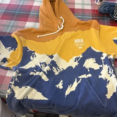 Sudadera con capucha Kith X Olympics Snow Mountain EE. UU. - Beam grande KHM030360-701 Foto 1 de 4