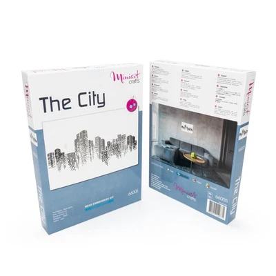Kit de bordado de cuentas Miniart Craft 66005-1 The City hágalo usted mismo arte moderno hecho a mano decoración Foto 1 de 4