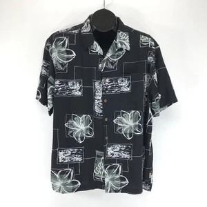 Quiksilver Edition Comfort Fit Short Sleeve Button Up Shirt Men's Large Tropical - Picture 1 of 10