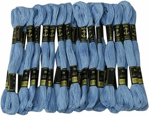 Anchor Stranded Cotton Threads Hand Embroidery Thread Cross Stitch Sewing Blue - Picture 1 of 5