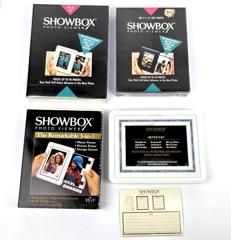 Lote de Showbox Visor de Fotos 3.5"X5" y 4"X6" Álbum de Fotos NUEVO (Otros) Foto 1 de 4