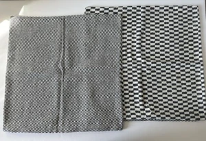 IKEA x HAY - YPPERLIG Pillow Covers Black & White Design - 20"x20" - Set of 2 - Picture 1 of 4