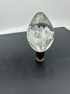Vintage mundgeblasene Glas Kunst Lampe Endstück super cool. - Bild 1 von 7