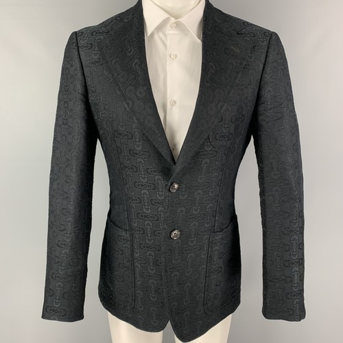 Cappotto sportivo Gucci di TOM FORD taglia 36 cotone jacquard tacca di seta baffo