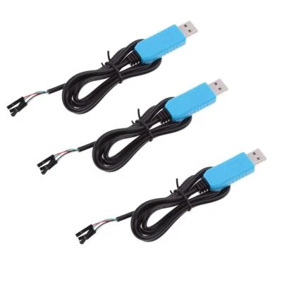 3pcs PL2303TA USB vers TTL COM RS232 Câble de téléchargement Fonctionne bien ... - Photo 1/4