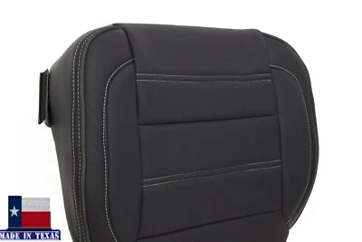 Черный чехол на сиденье из натуральной кожи для водителя или пассажира GMC Sierra Denali 14–18 годов выпуска - Изображение 1 из 4